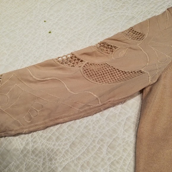 Ann Taylor Embroidered Sleeve Sweater - Picture 4 of 6